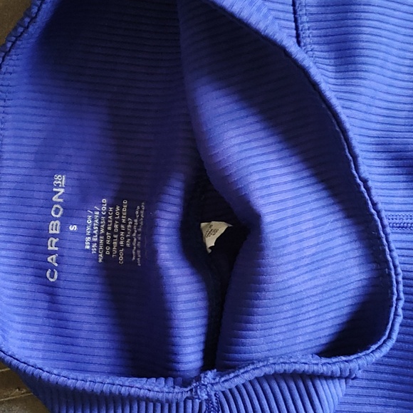 Carbon38 2 Pairs Leggings small ribbed black And Blue - Picture 7 of 13